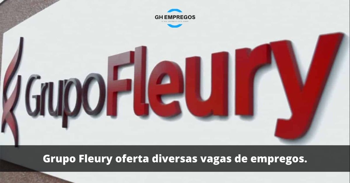 Vagas de emprego Grupo Fleury