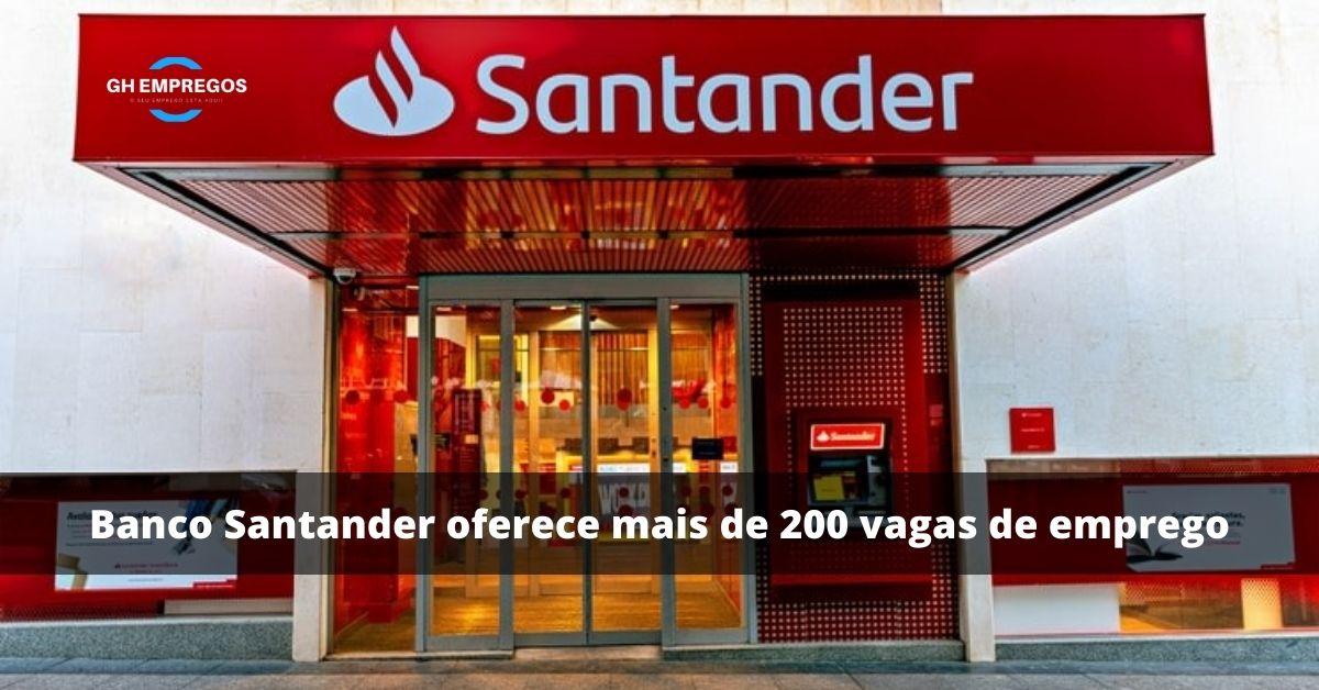 Vagas Banco Santander