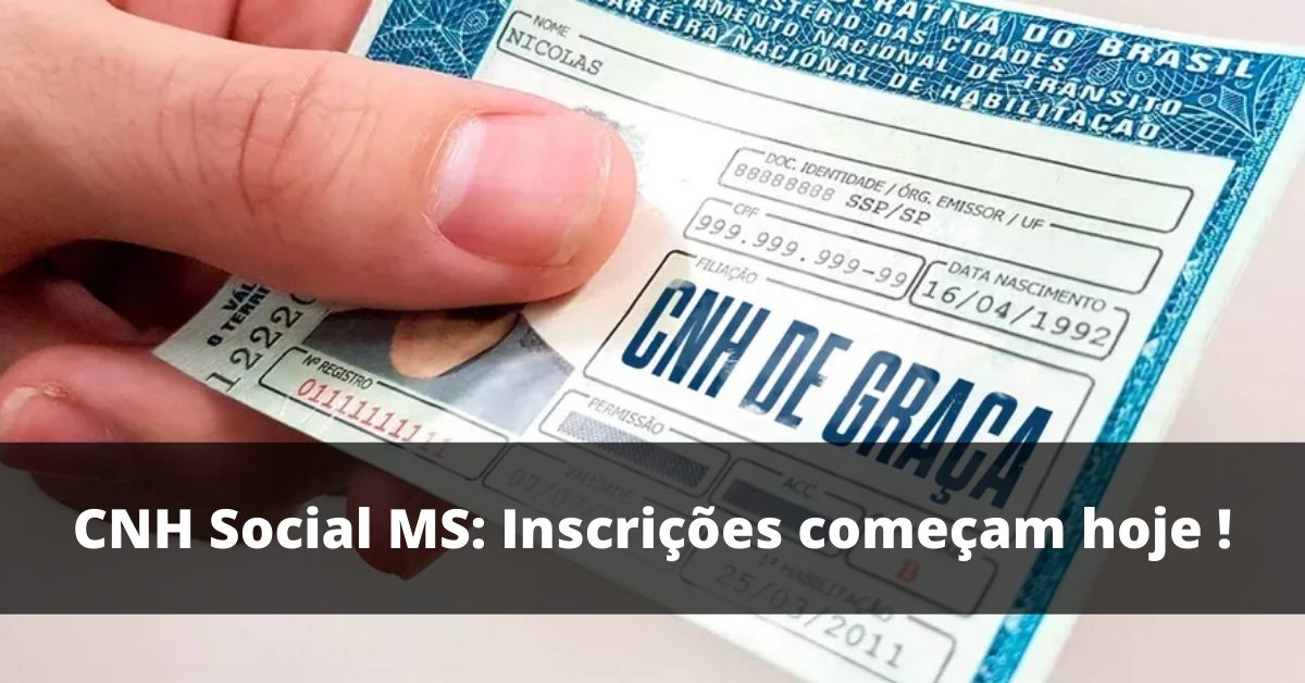 CNH Social MS: Inscrições começam hoje !