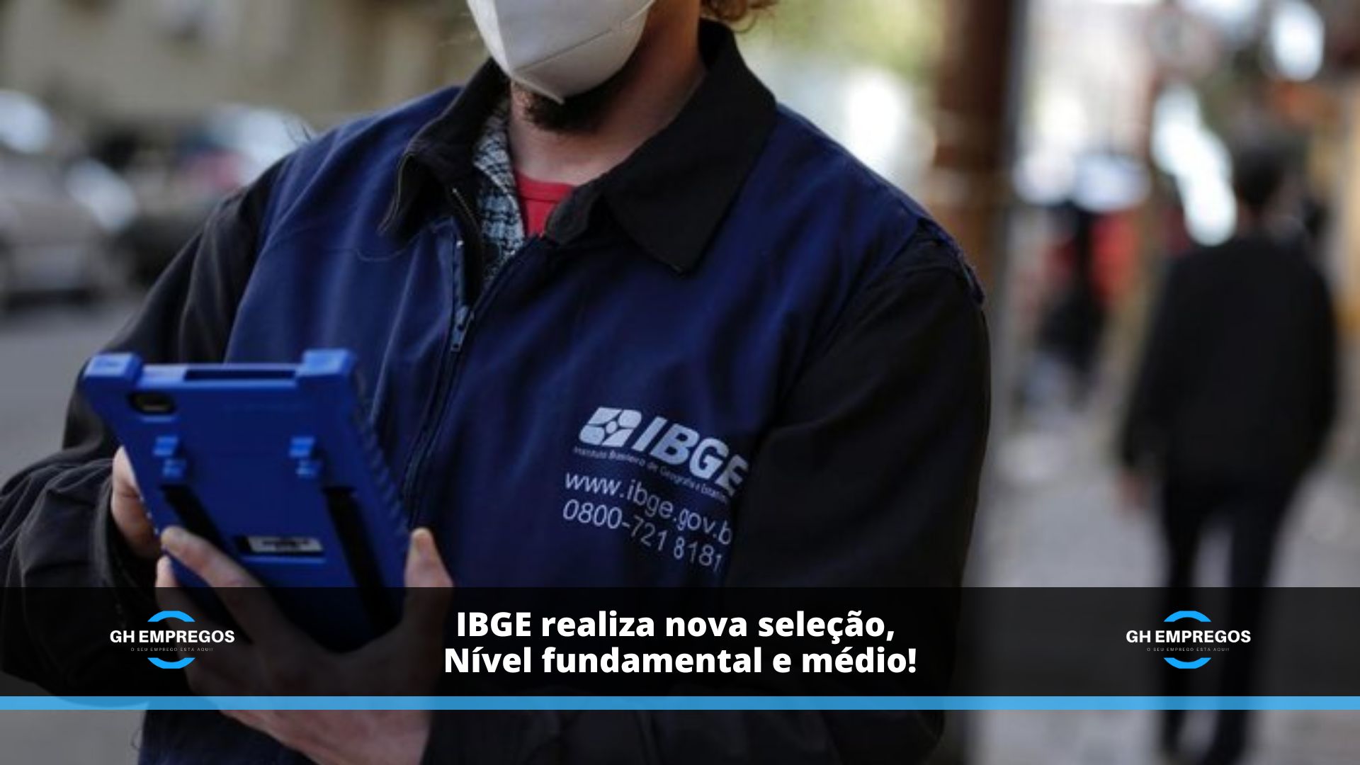 IBGE realiza nova seleção, nível fundamental e médio!