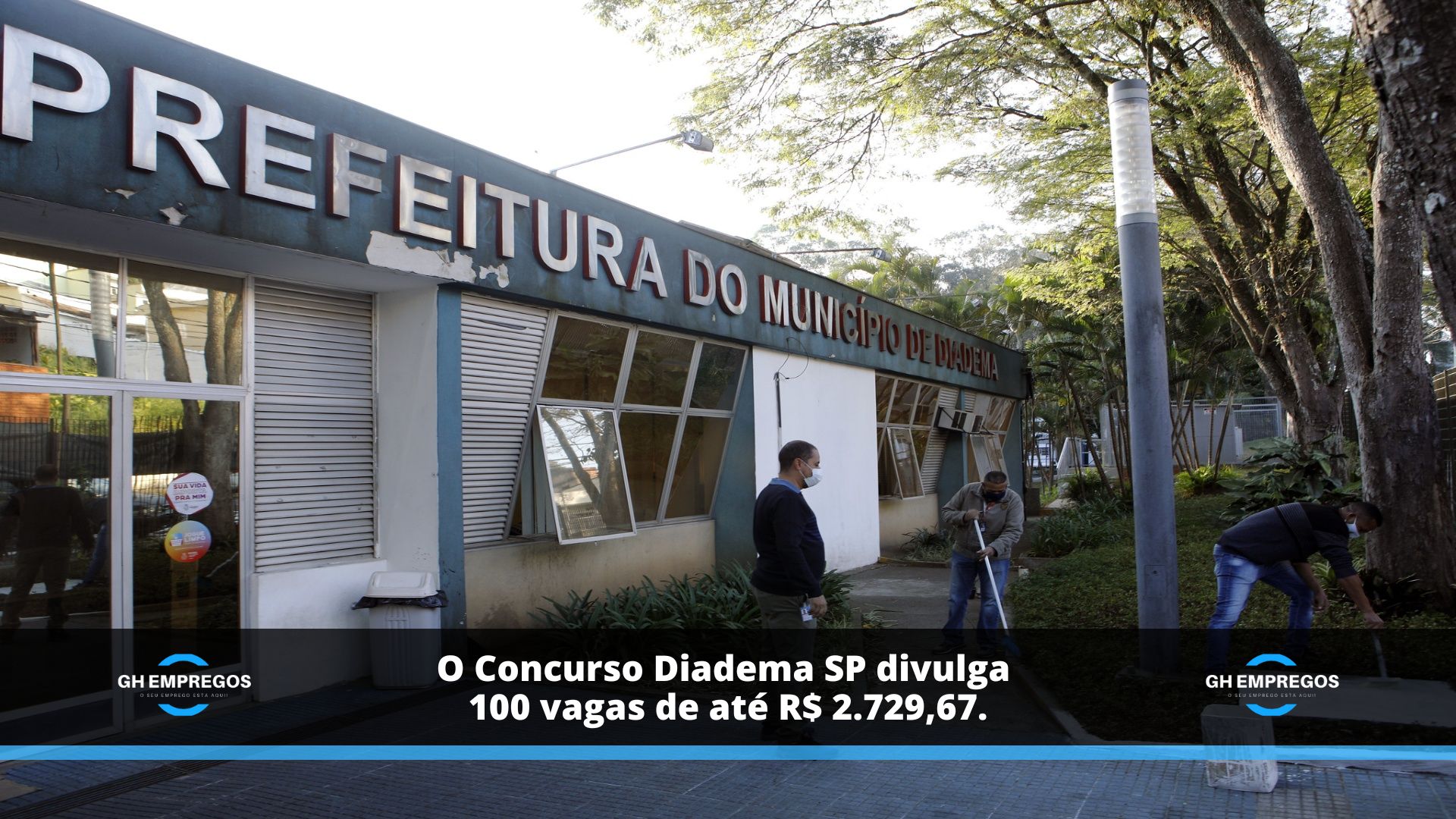 O Concurso Diadema SP divulga 100 vagas de até R$ 2.729,67.